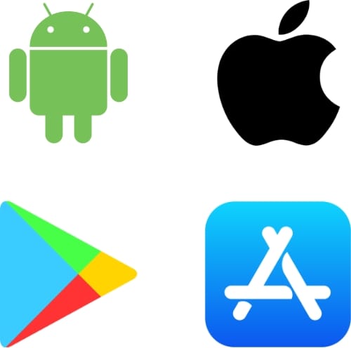 Aplicativos nativos para iPhone e Android